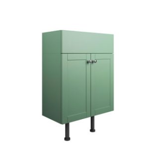 Avari Almagro 2 Door Basin Unit Matt Sage Green 600mm