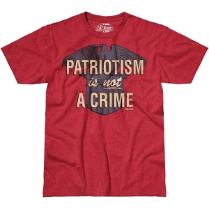 7.62 Design Patriotism is not a Crime T-Shirt Scarlet Heather
