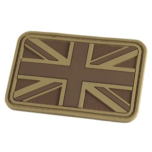 Hazard 4 3D Union Jack UK Flag Morale Patch Coyote