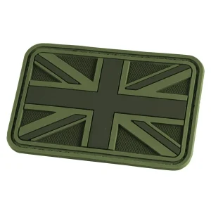 Hazard 4 3D Union Jack UK Flag Morale Patch OD Green