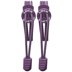 Lock Laces Elastic No Tie Shoelaces Purple